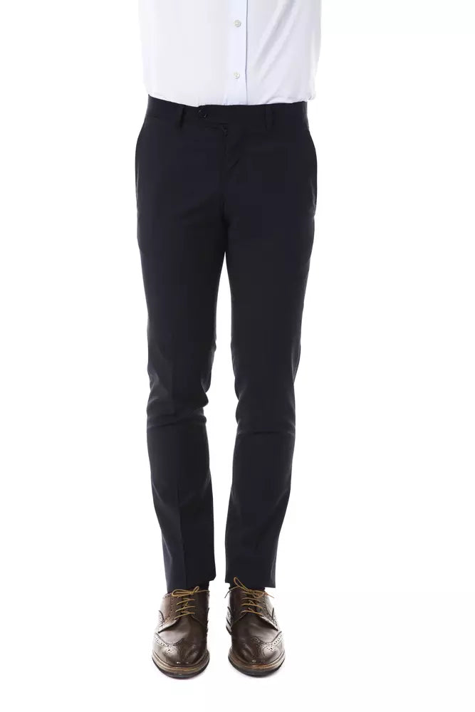 Uominitaliani Graue Wollhose für Herren
